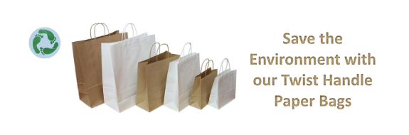 Save the Environment with our Twist Handle Paper Bags